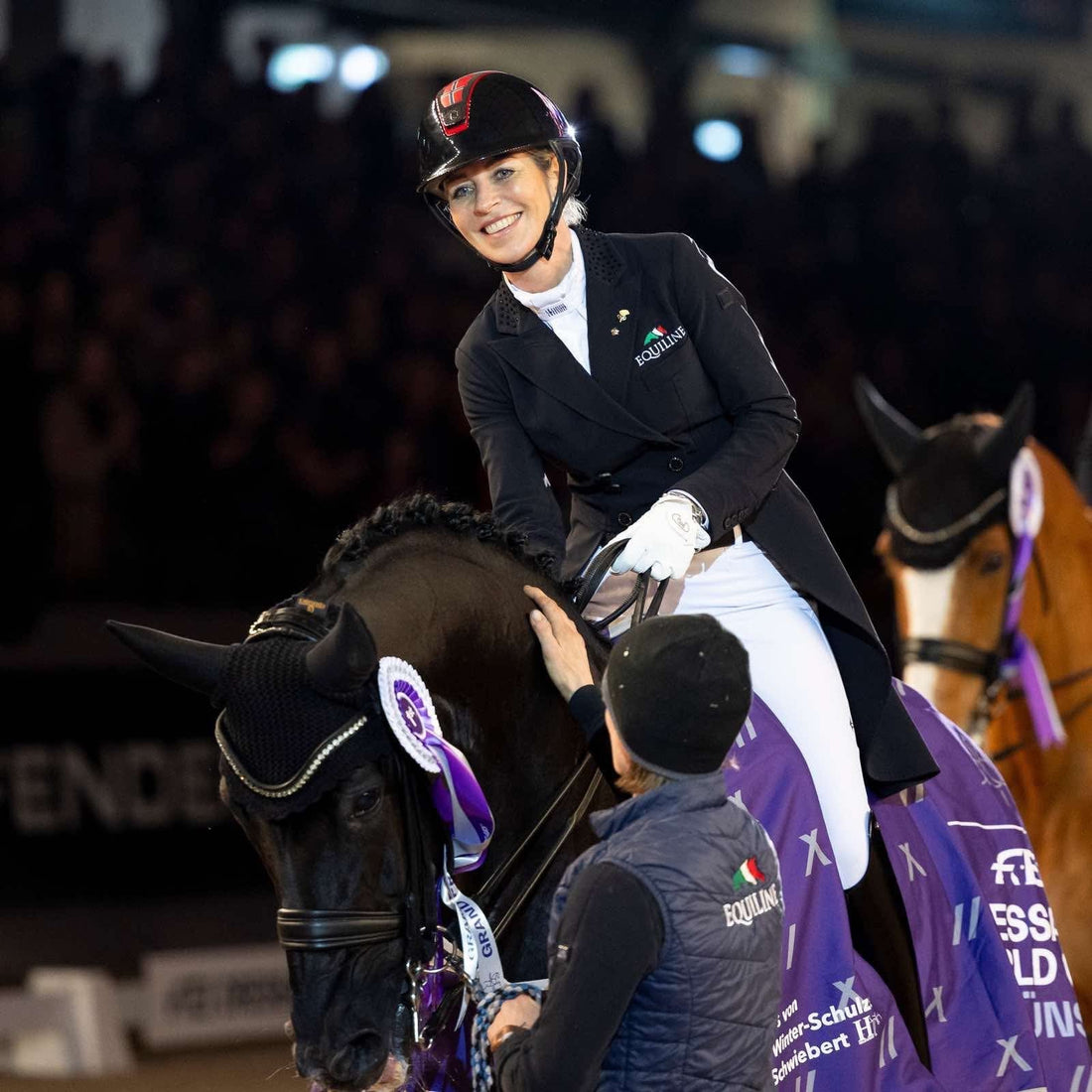 Isabel Freese på vei til worldcup finalen med tilskudd fra Equine Produckts UK