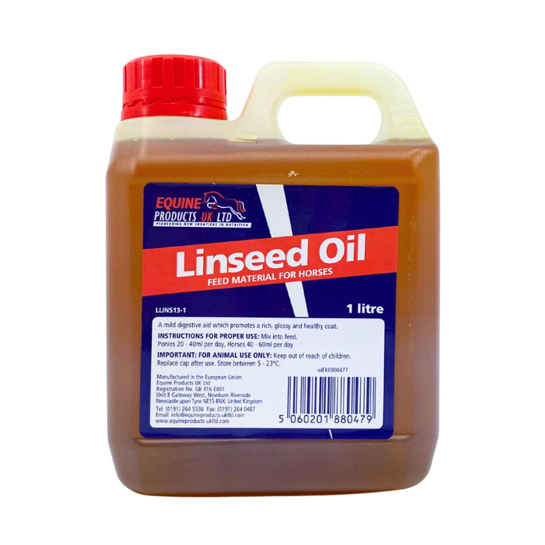Linfrøolje 100 % – kaldpresset omega-3 for glansfull pels, sunn energi og godt hold